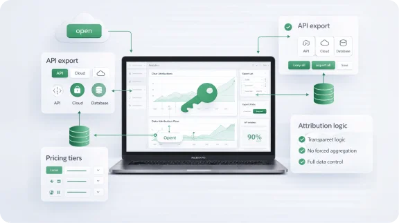 Data analytics and full ownership of mobile attribution data