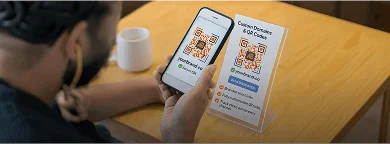 Scanning QR code with smartphone